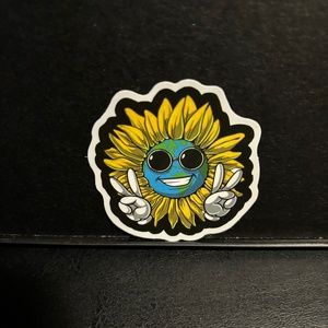 PEACE SUNFLOWER STICKER